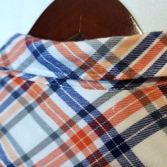 Saks Fifth Avenue Plaid Button Down Long Sleeve Size Large - Picture 3 of 13